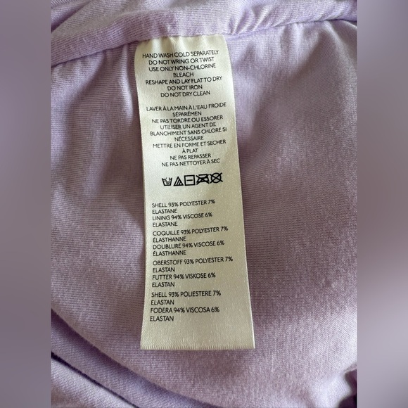 Anthropologie Maya Ruched Cowl-Neck Mesh Dress – Watercolor Print – Size S - Picture 6 of 9